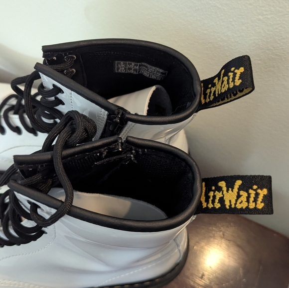 White Lace-Up Doc Martens - Picture 4 of 6